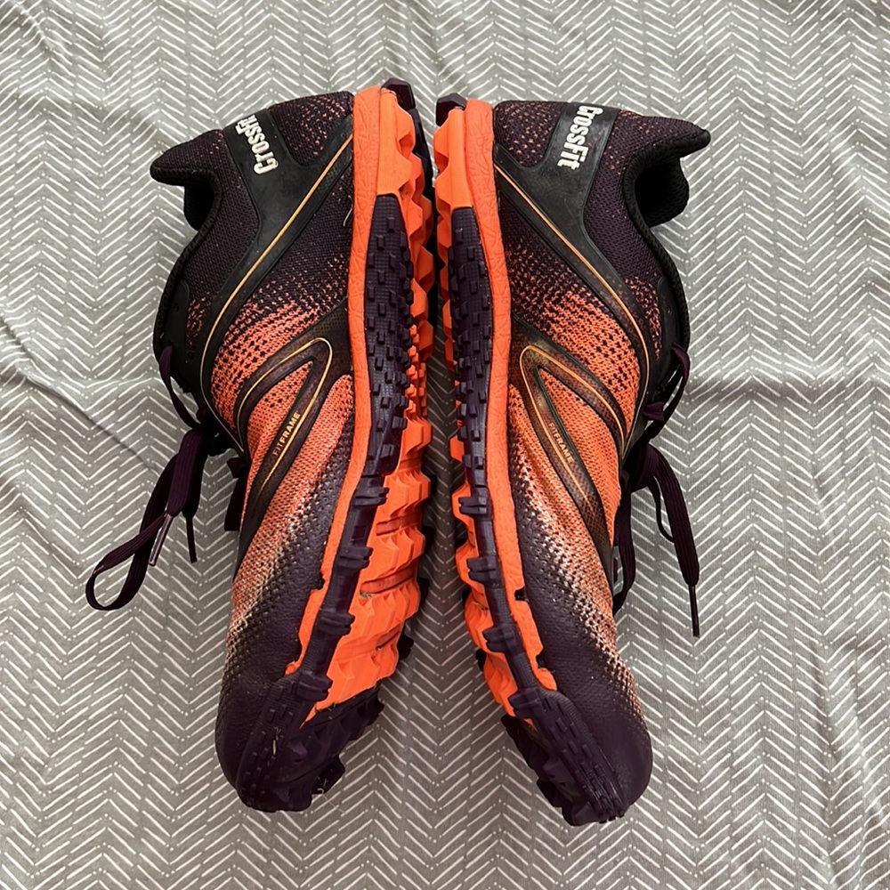 Reebok CrossFit H2O drain, Dura grip athletic shoes orange purple black …